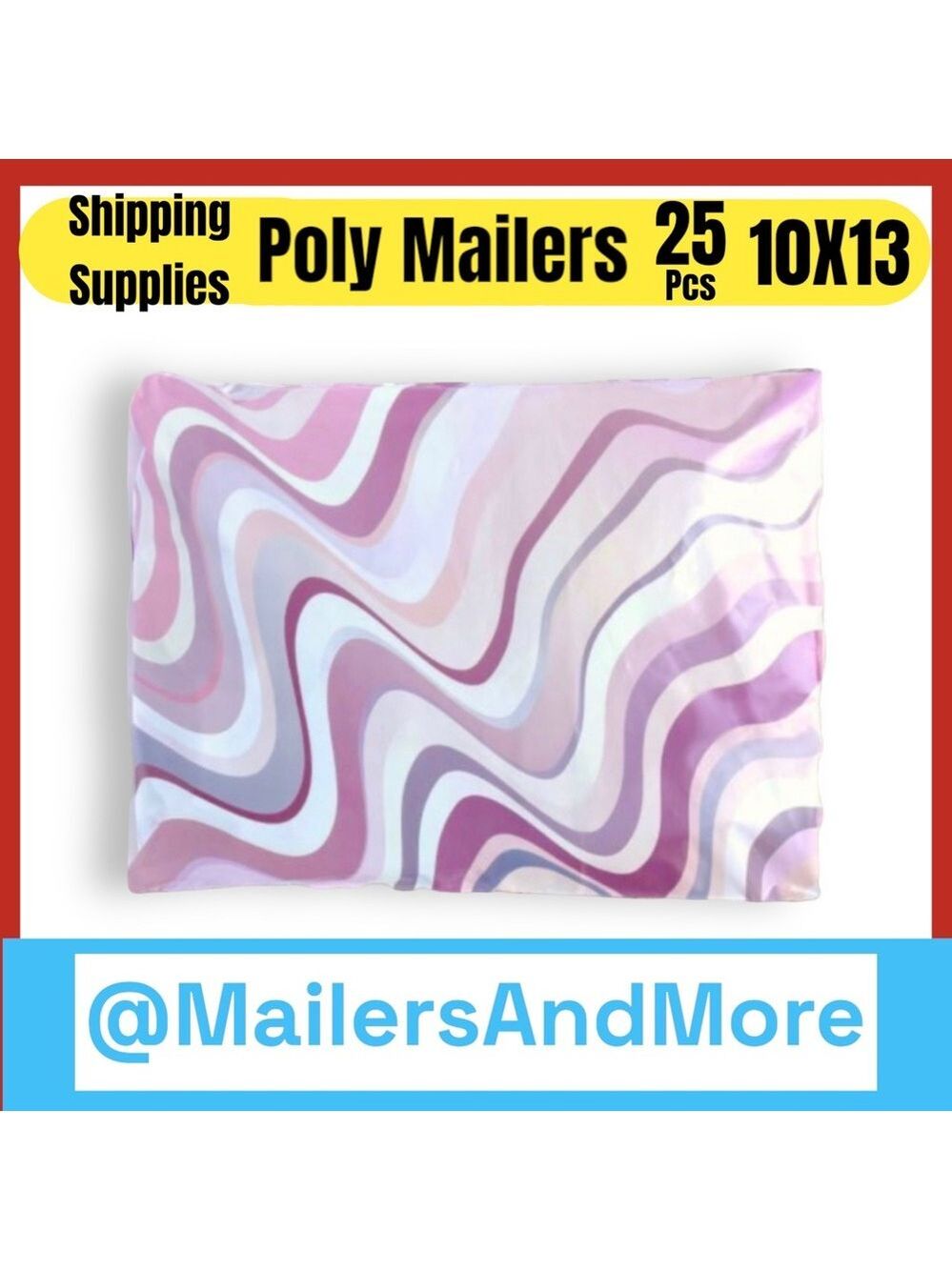 25 10X13 Poly Mailers Abstract Swirl PRICE IS FIRM HOST PICK - Picture 4 of 11